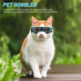 Dog And Cat Goggles Sunglasses Small Dog Puppy Windproof And UV-Proof Glasses Adjustable Lightweight Anti-Fog Dog Goggles Suitable For Small Dogs, Cat