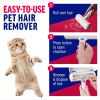 Reusable dog and cat lint remover for furniture, sofas, carpets, car seats and bedding - Eco-friendly, portable