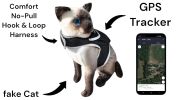 Portable Surveillance System GPS Pet Tracking Collars for Hunting Dogs Size:XL