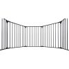 150" Adjustable Safety Gate 6 Panels Play Yard Metal Doorways Fireplace Fence Christmas Tree Fence Gate for House Stairs Gate prohibited area fence