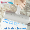 Pet Hair Roller Remover Lint Brush 2-Way Dog Cat Comb Tool Convenient Cleaning Dog Cat Fur Brush Base Home Furniture Sofa Clothe XH