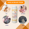 COAT SHIELD - Canine Dry Powder and Gentle Skin Cleanser for Allergies and Irritation for Dogs | Alleviate Odors and Itchiness | Holistic Remedy and S