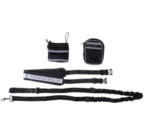 Adjustable Hands Free Dog Leash (Option: Black-Q1set)