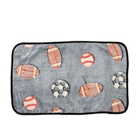 For Common Dogs Blanket Non-slip Seat Cushion (Option: Football-25x25cm)